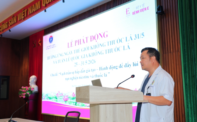 Bệnh viện E hưởng ứng Ngày thế giới không thuốc lá năm 2026