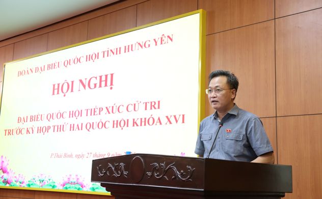 Đoàn đại biểu Quốc hội tỉnh Hưng Yên tiếp xúc cử tri trước Kỳ họp thứ Hai, Quốc hội khóa XVI