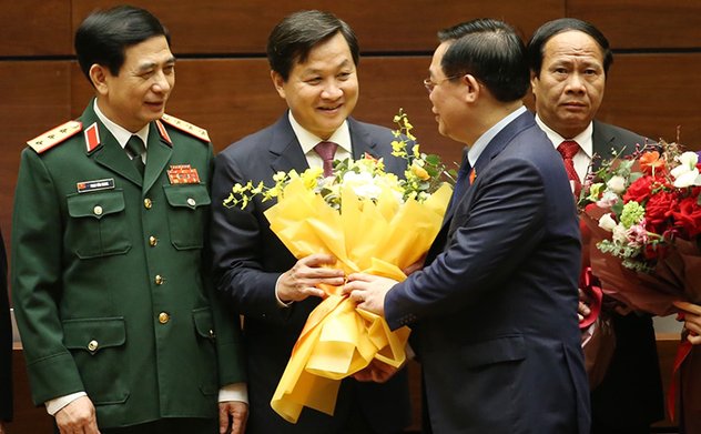 Nguyên Phó Tổng Kiểm toán nhà nước, nguyên Tổng Thanh tra Chính phủ Lê Minh Khái được Quốc hội bầu giữ chức Phó Thủ tướng Chính phủ