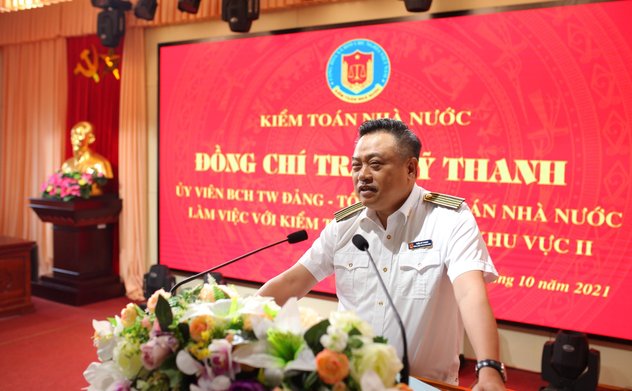 Tổng Kiểm toán nhà nước Trần Sỹ Thanh làm việc với Kiểm toán nhà nước khu vực II
