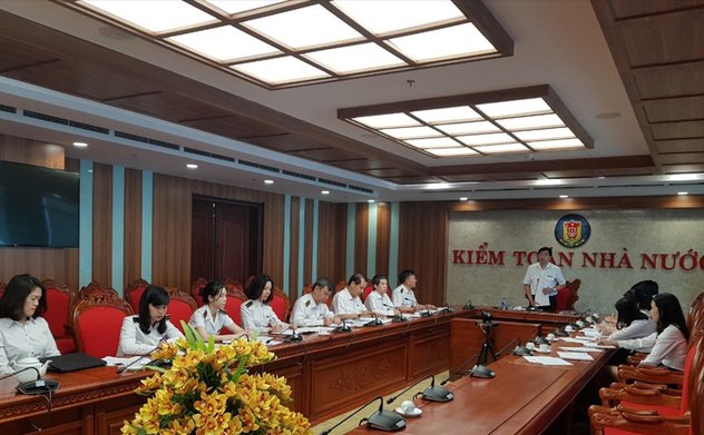 Phó Tổng Kiểm toán nhà nước Nguyễn Tuấn Anh làm việc với Vụ Hợp tác quốc tế