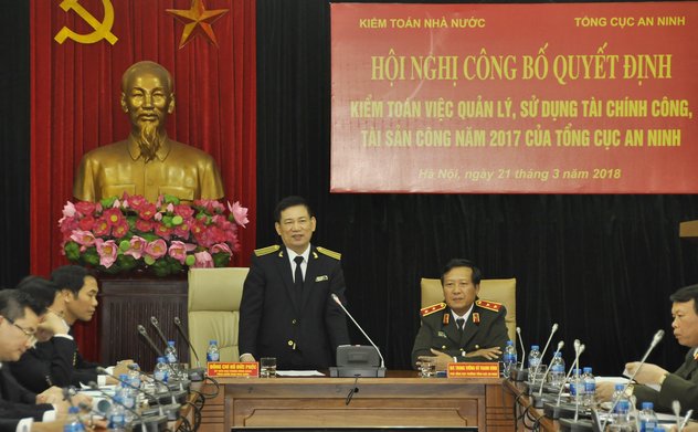 Hội nghị công bố Quyết định kiểm toán Tổng cục An ninh