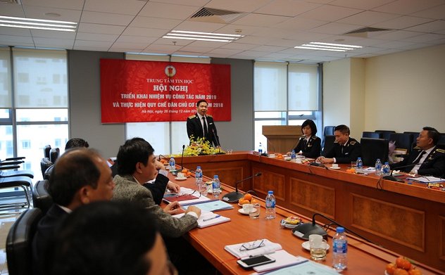 Trung tâm Tin học: Đẩy mạnh việc triển khai ứng dụng công nghệ thông tin trong năm 2019