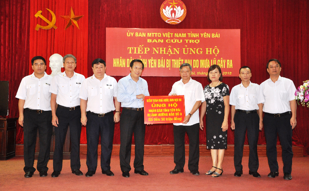 KTNN khu vực VII ủng hộ nhân dân tỉnh Yên Bái khắc phục thiệt hại do mưa lũ