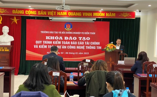 Khai giảng khoá đào tạo về Quy trình Kiểm toán Báo cáo tài chính và Kiểm toán dự án công nghệ thông tin