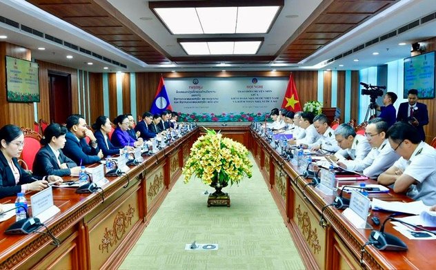 Auditor General Ngo Van Tuan Receives Courtesy Visit from President of the State Audit Organisation of Laos, Viengthavisone Thephachanh