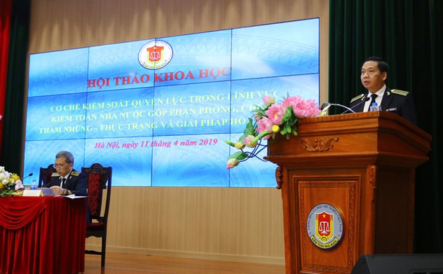 KTNN tổ chức Hội thảo “Cơ chế kiểm soát quyền lực trong lĩnh vực Kiểm toán nhà nước góp phần phòng, chống tham nhũng - Thực trạng và giải pháp hoàn thiện”.